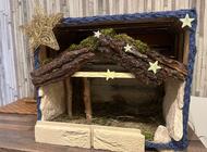 Grajewo ogłoszenia: Szopka ręcznie robiona możliwość z figurkami kupna wtedy inna... - zdjęcie